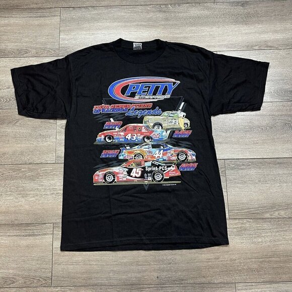 Vintage Richard Petty T Shirt Size L Enterprises 4 Generations NASCAR Estate 00s - Picture 1 of 8